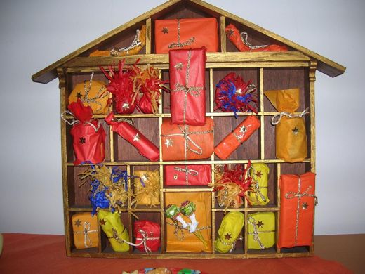 Wooden advent calendar